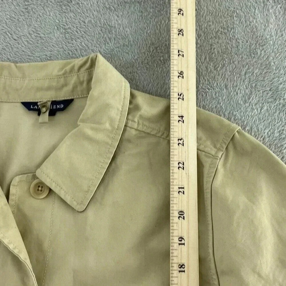 Lands End Jacket Womens L Beige 4094 - Picture 4 of 8